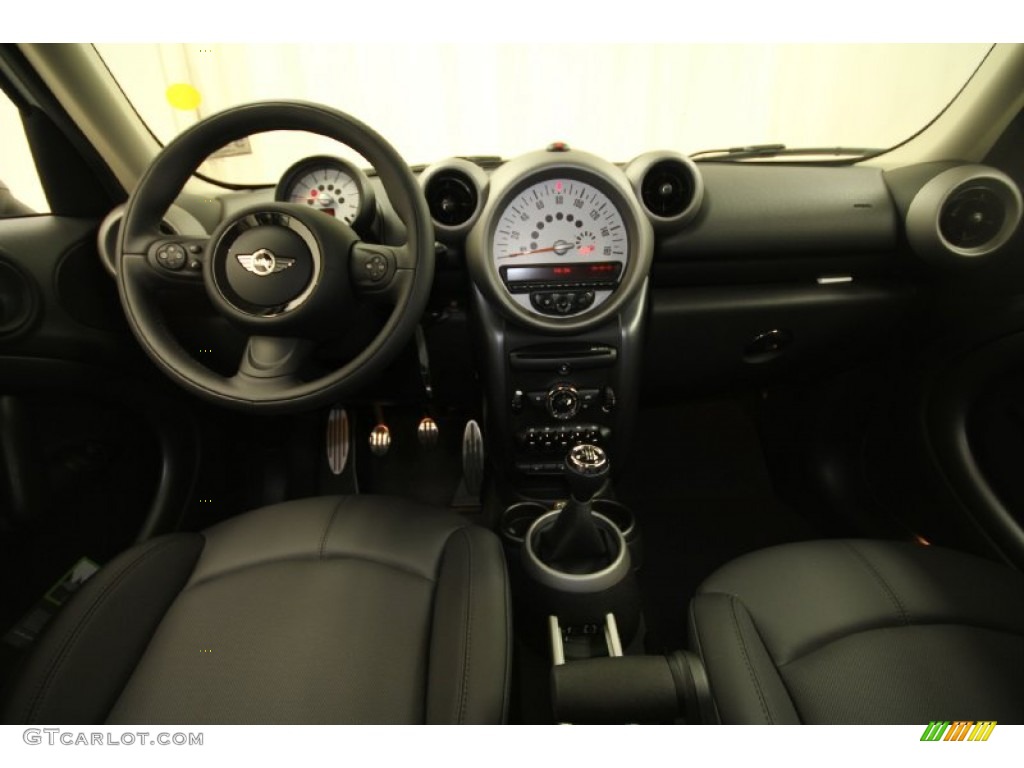 2012 Mini Cooper S Countryman Carbon Black Dashboard Photo #65939439