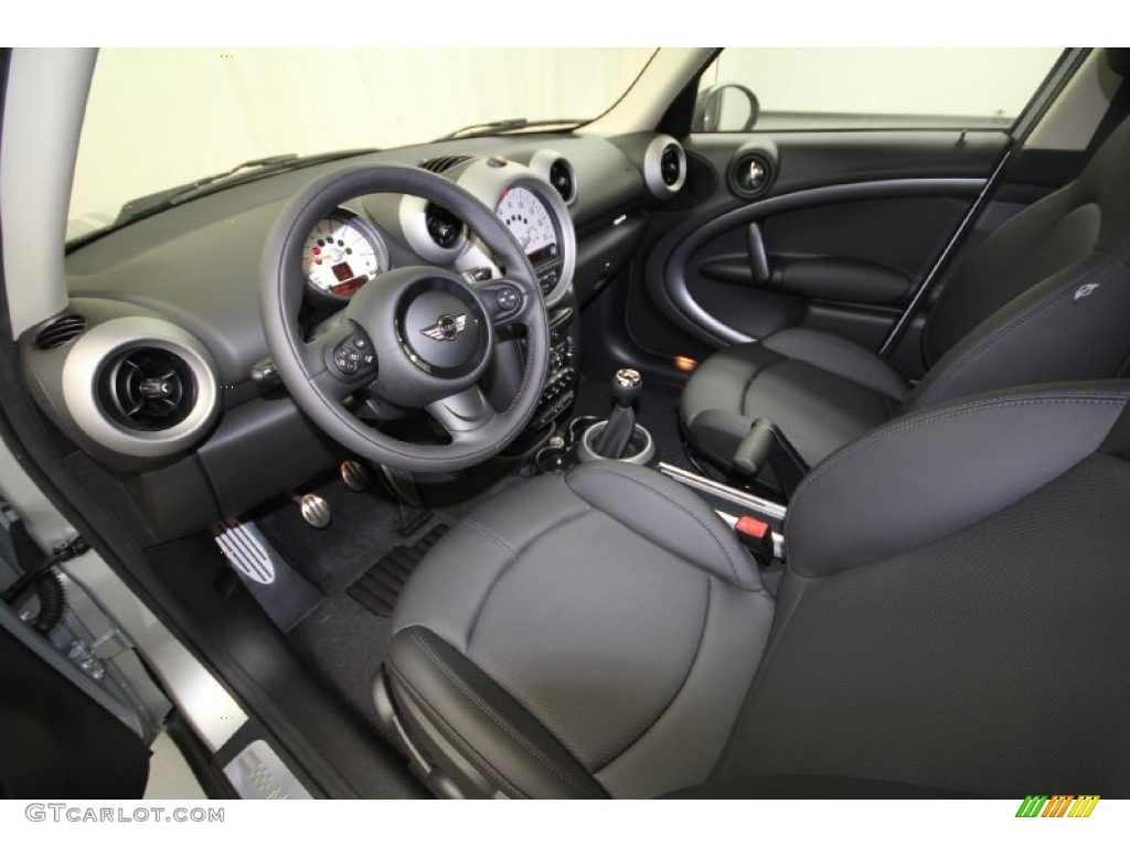Carbon Black Interior 2012 Mini Cooper S Countryman Photo #65939513
