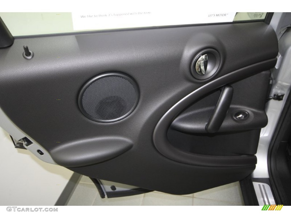 2012 Mini Cooper S Countryman Carbon Black Door Panel Photo #65939645