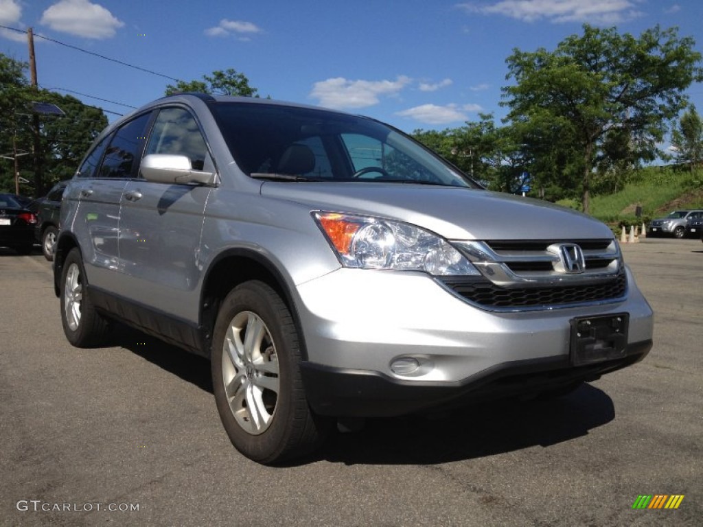 2010 CR-V EX-L AWD - Alabaster Silver Metallic / Gray photo #7