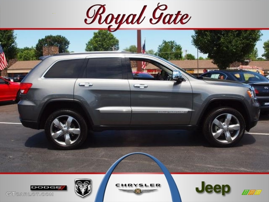 2012 Grand Cherokee Overland 4x4 - Mineral Gray Metallic / Black photo #1