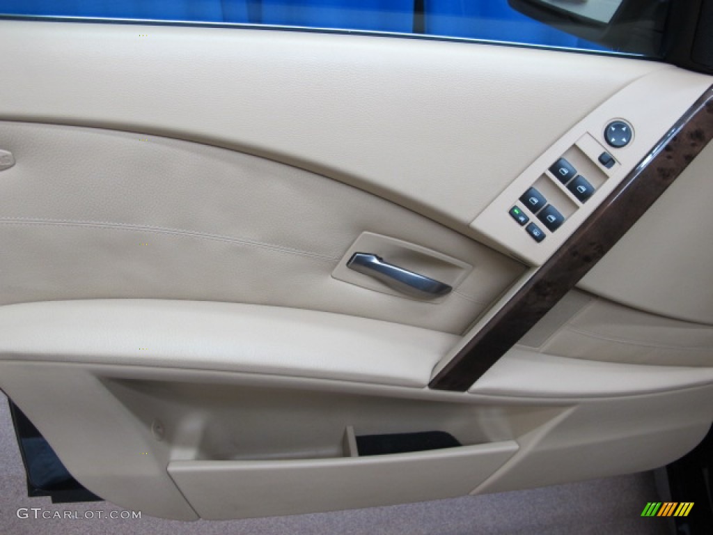 2006 5 Series 525xi Sedan - Monaco Blue Metallic / Beige photo #43