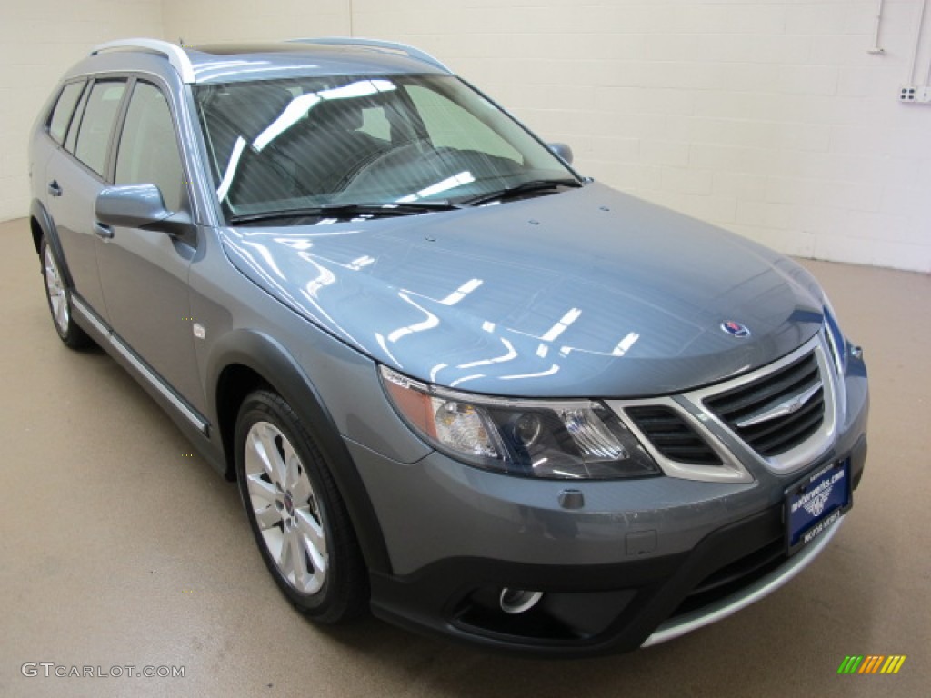Fusion Blue Metallic 2010 Saab 9-3 X XWD Wagon Exterior Photo #65941328