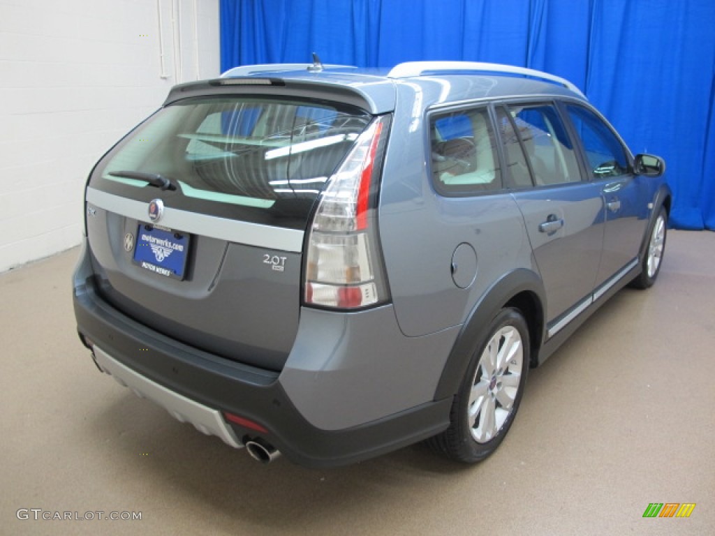 2010 9-3 X XWD Wagon - Fusion Blue Metallic / Black photo #9