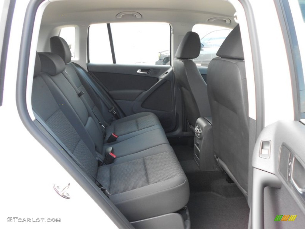 Black Interior 2012 Volkswagen Tiguan S Photo #65942825