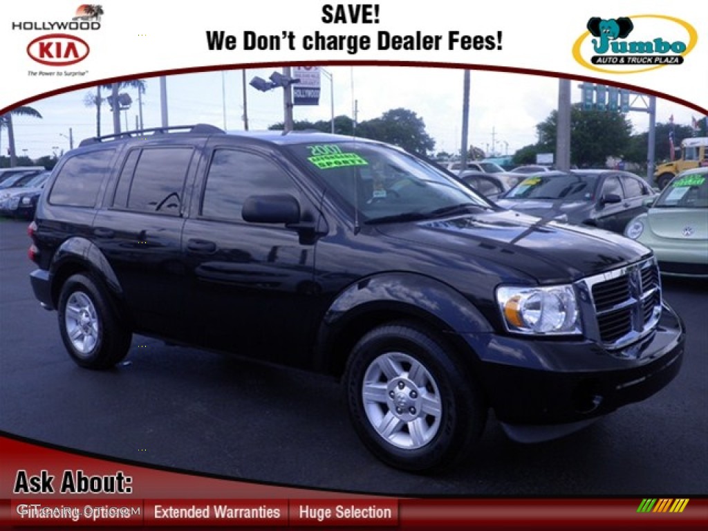 2007 Durango SXT - Brilliant Black / Dark Slate Gray/Light Slate Gray photo #1