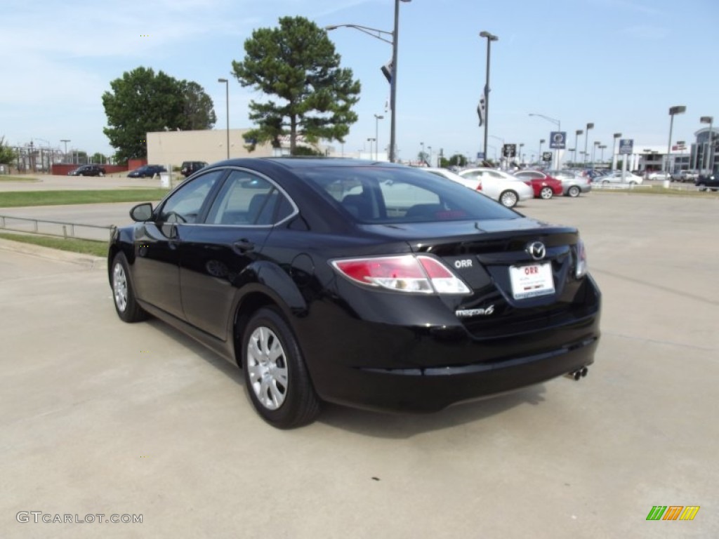 2012 MAZDA6 i Sport Sedan - Ebony Black / Black photo #4