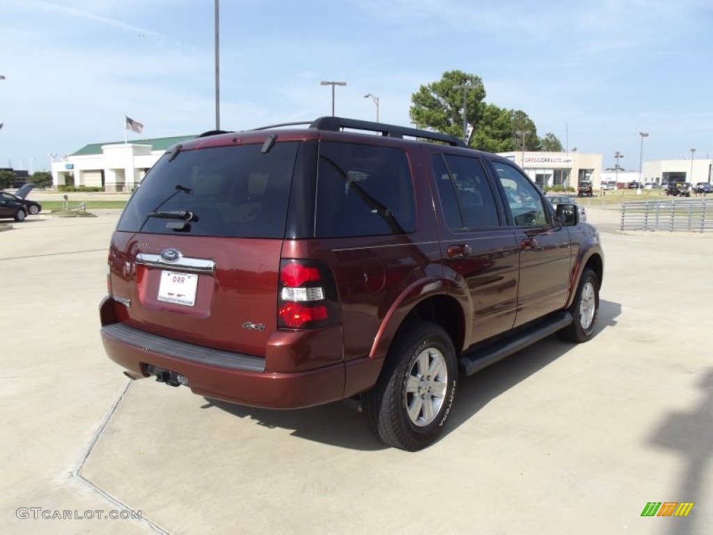 2009 Explorer XLT 4x4 - Dark Copper Metallic / Camel photo #3