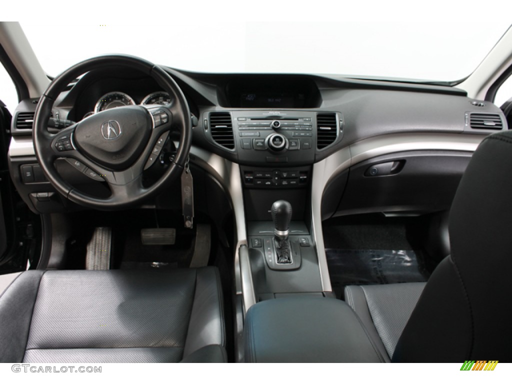 2010 TSX V6 Sedan - Crystal Black Pearl / Ebony photo #6