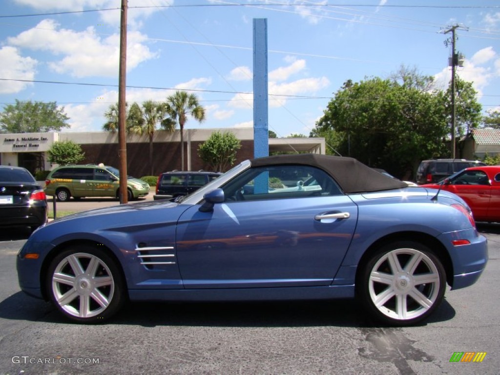 2005 Crossfire Limited Roadster - Aero Blue Pearlcoat / Dark Slate Grey/Medium Slate Grey photo #5