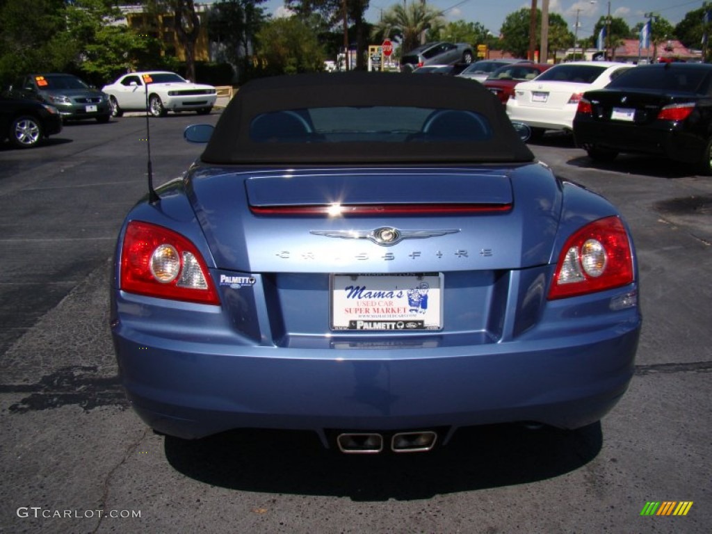 2005 Crossfire Limited Roadster - Aero Blue Pearlcoat / Dark Slate Grey/Medium Slate Grey photo #7