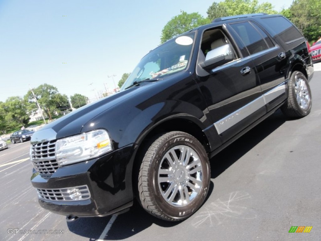 2007 Navigator Ultimate 4x4 - Black / Stone/Charcoal photo #3