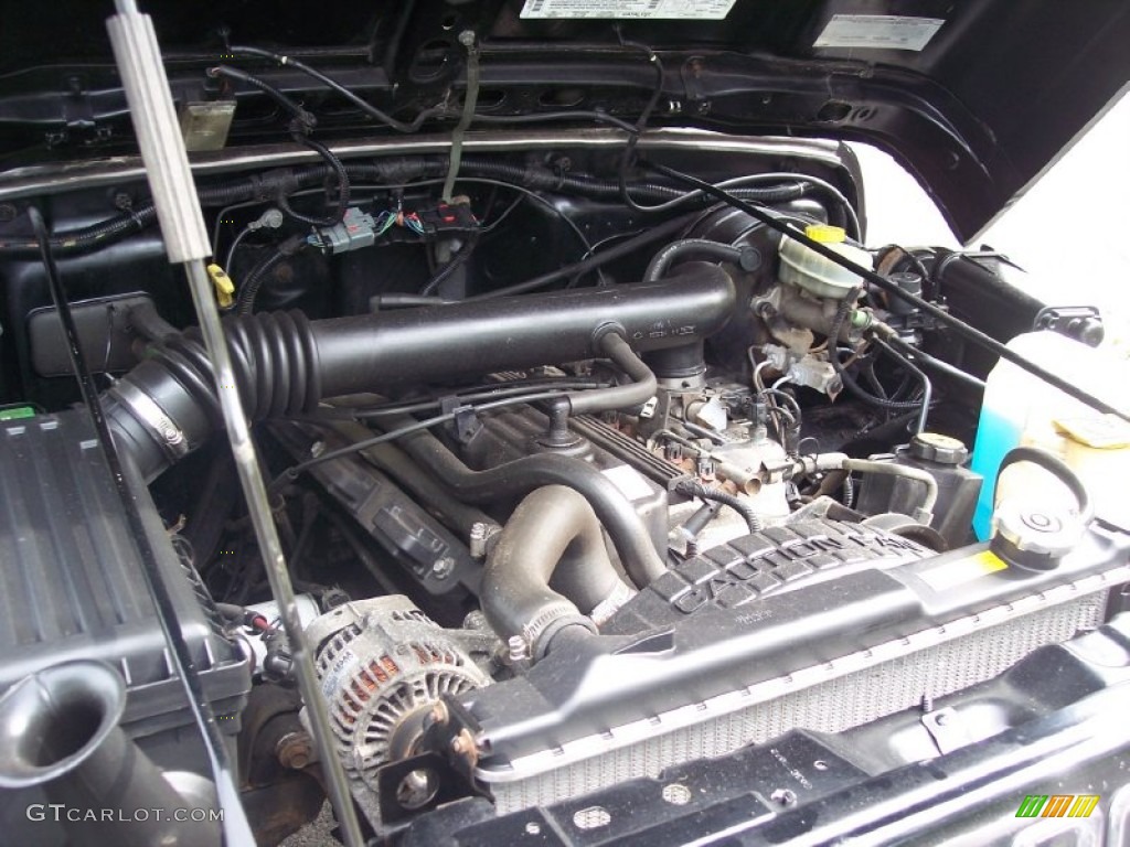 2000 Jeep Wrangler Sport 4x4 4.0 Liter OHV 12-Valve Inline 6 Cylinder Engine Photo #65949098