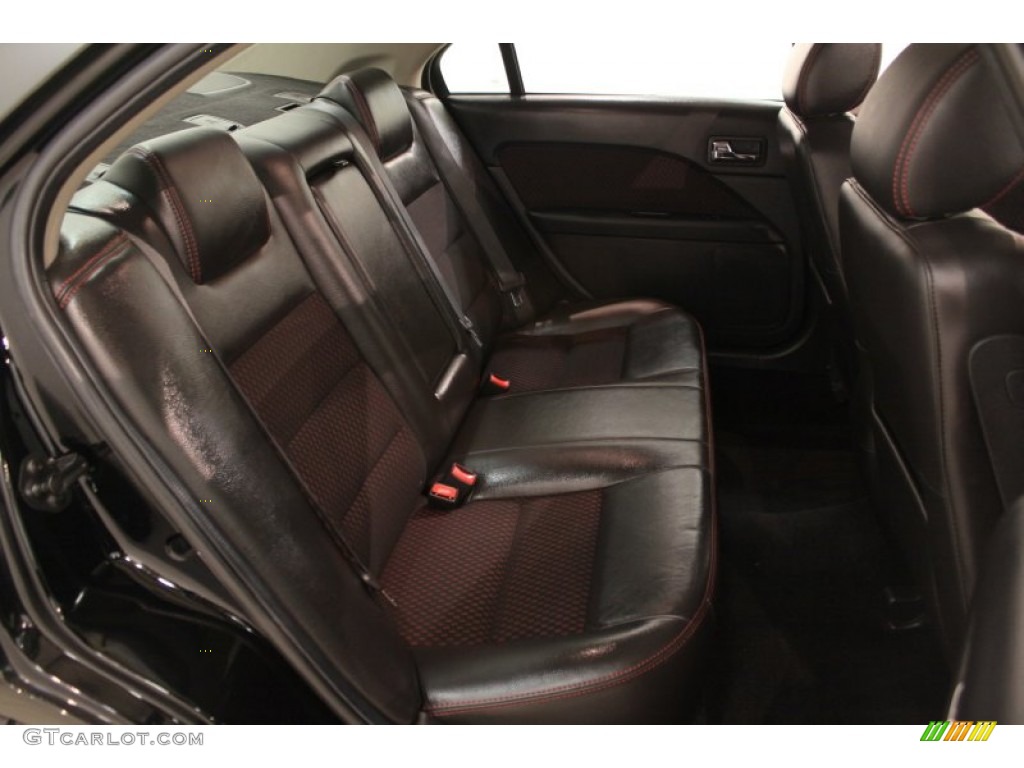 Charcoal Black/Red Interior 2008 Ford Fusion SEL Photo #65949224