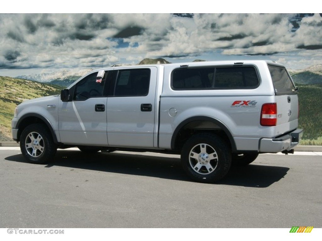 2004 F150 FX4 SuperCrew 4x4 - Silver Metallic / Black photo #4