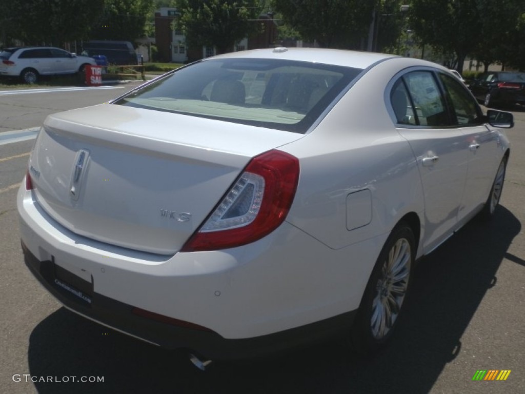 White Platinum 2013 Lincoln MKS AWD Exterior Photo #65950796