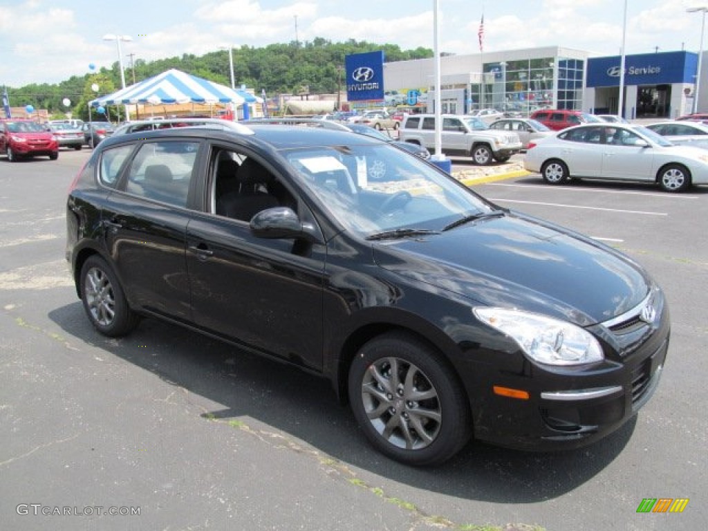 2012 Elantra GLS Touring - Black Noir Pearl / Black photo #1