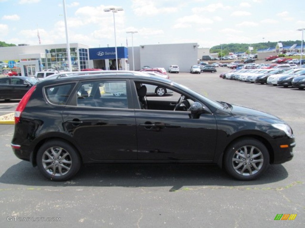 2012 Elantra GLS Touring - Black Noir Pearl / Black photo #2