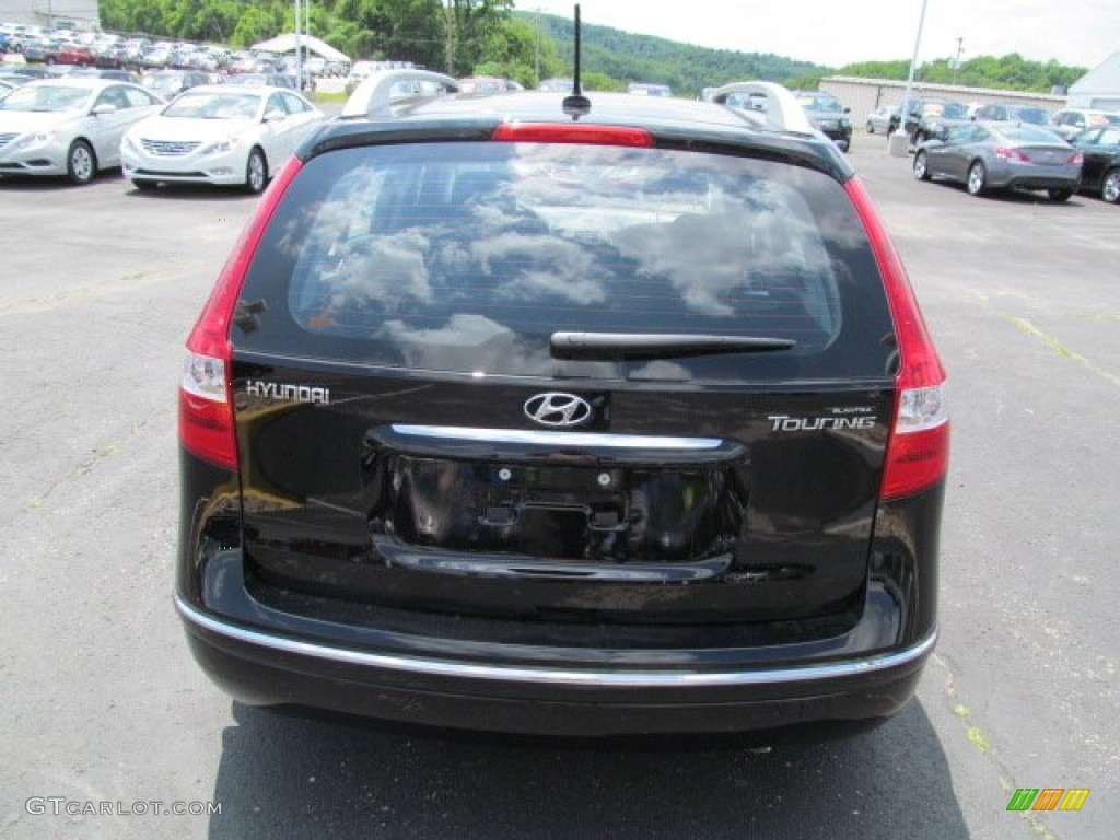 2012 Elantra GLS Touring - Black Noir Pearl / Black photo #4