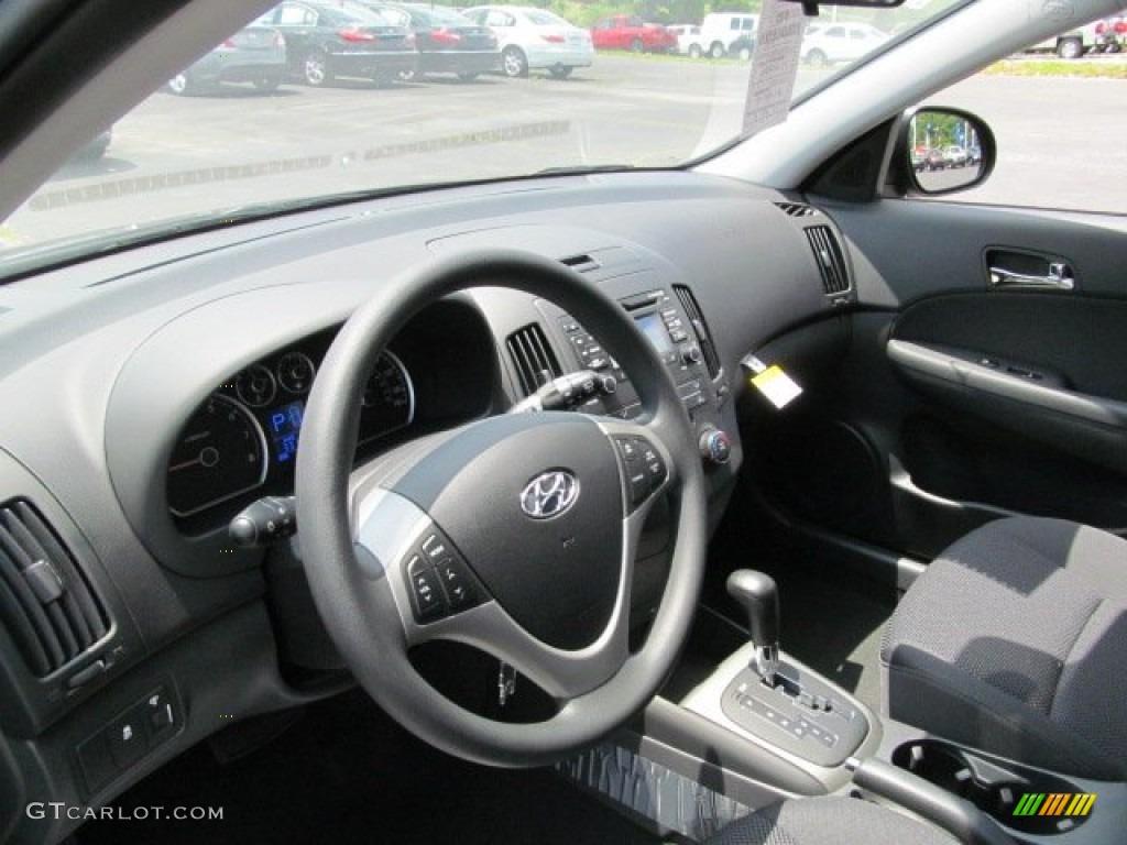 2012 Elantra GLS Touring - Black Noir Pearl / Black photo #6