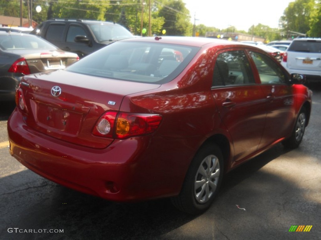 2010 Corolla LE - Barcelona Red Metallic / Bisque photo #2
