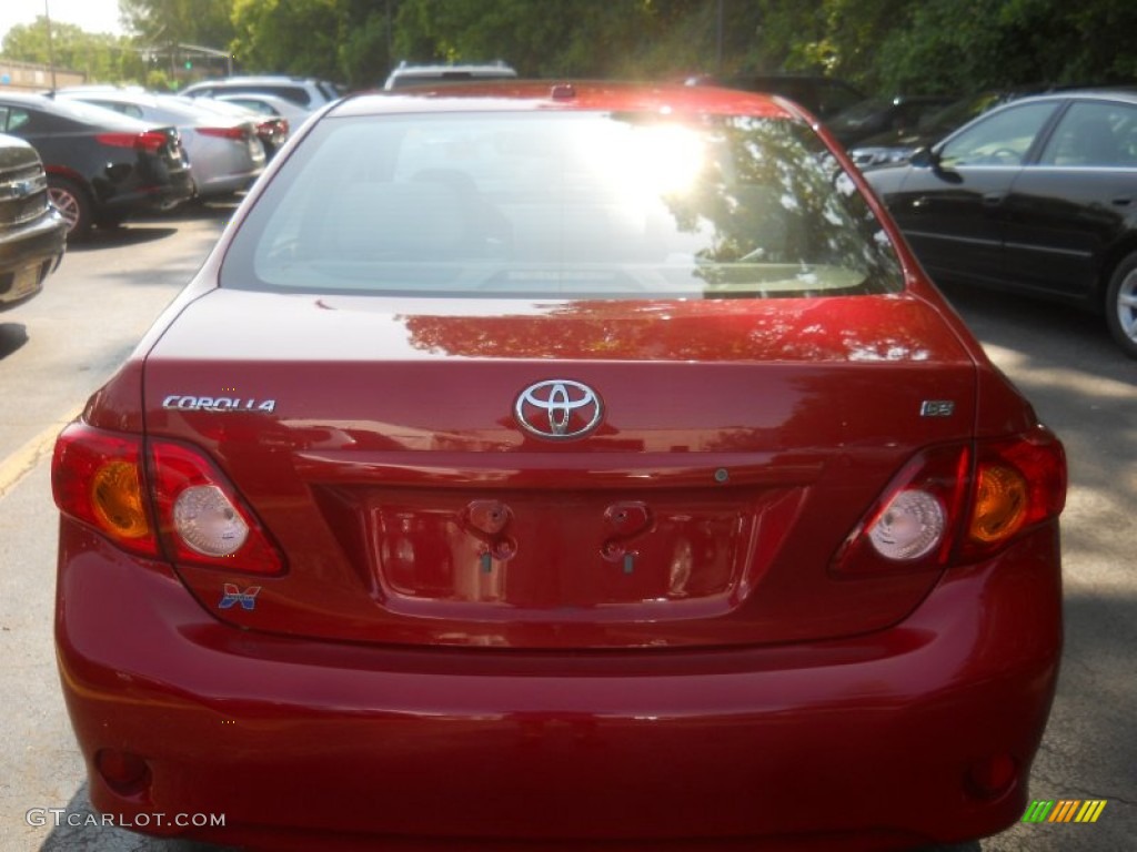 2010 Corolla LE - Barcelona Red Metallic / Bisque photo #12