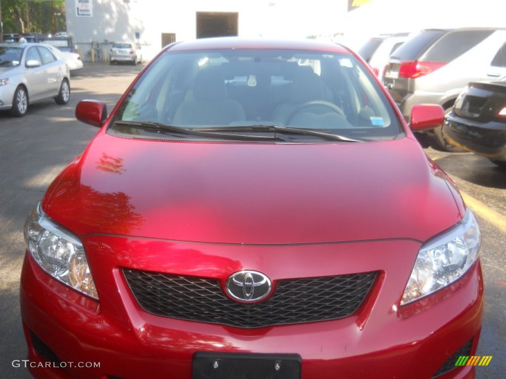 2010 Corolla LE - Barcelona Red Metallic / Bisque photo #13