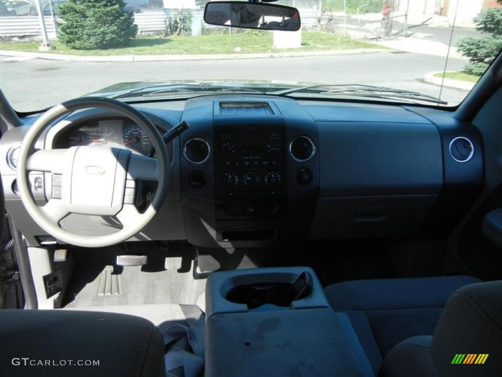 2005 F150 XLT SuperCab - Dark Shadow Grey Metallic / Medium Flint/Dark Flint Grey photo #5