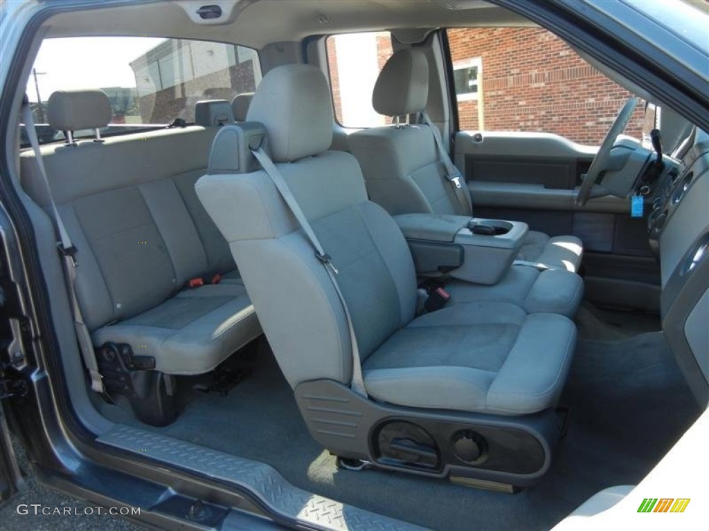 2005 F150 XLT SuperCab - Dark Shadow Grey Metallic / Medium Flint/Dark Flint Grey photo #6