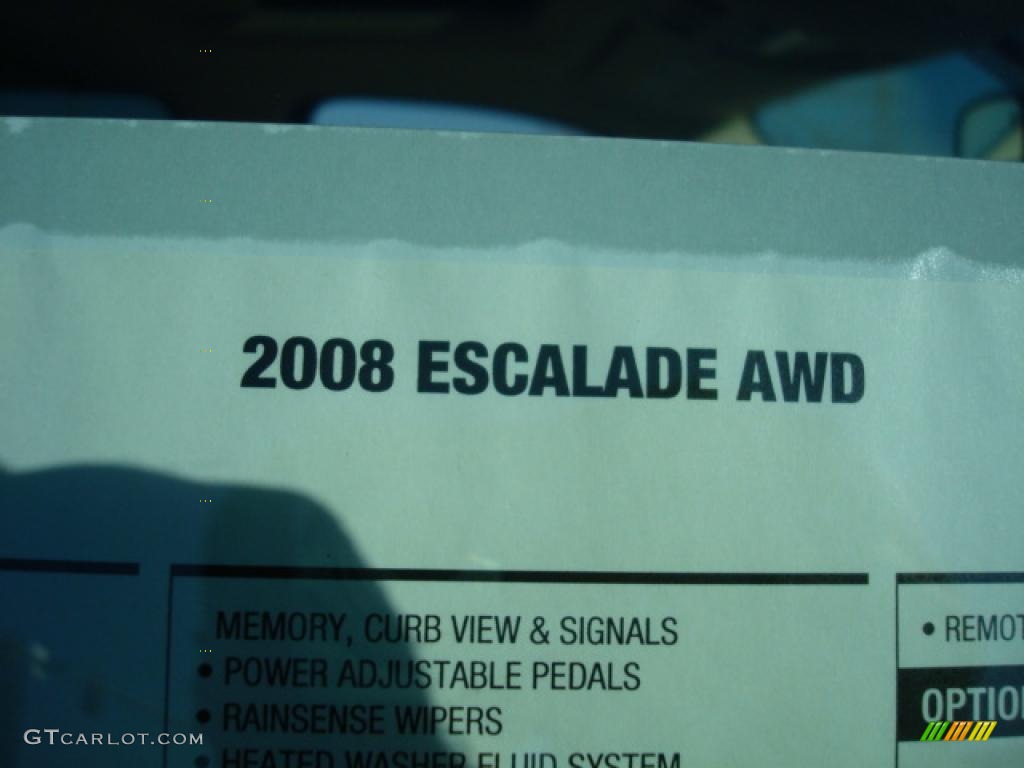 2008 Escalade AWD - White Diamond / Cocoa/Light Cashmere photo #52