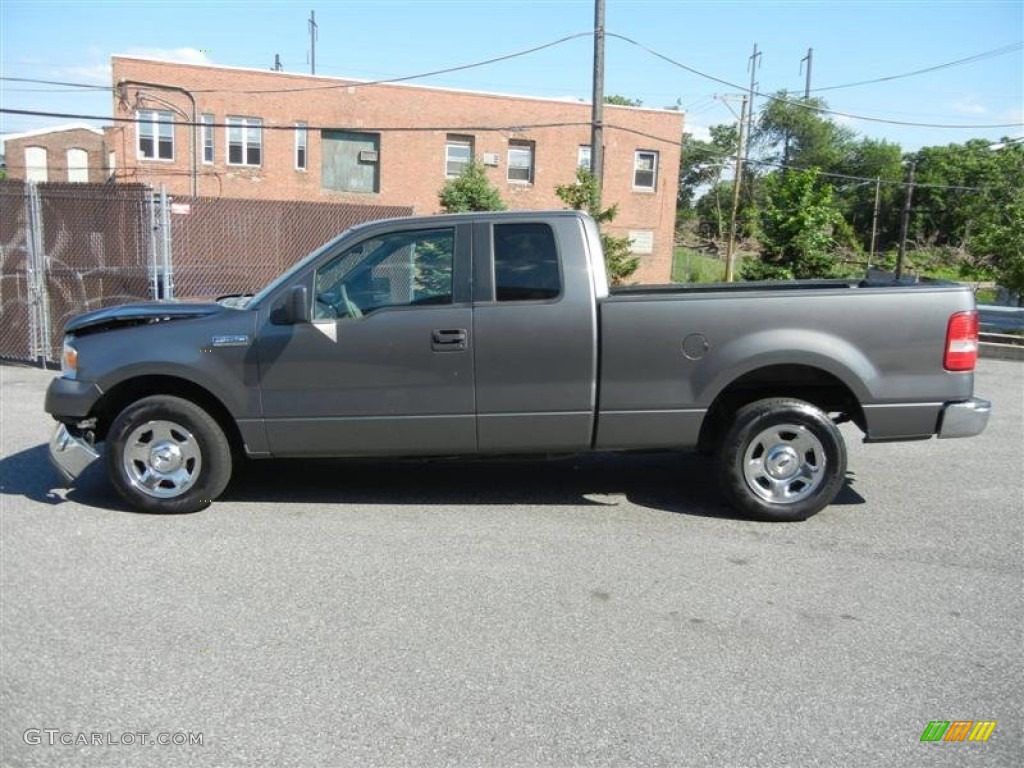2005 F150 XLT SuperCab - Dark Shadow Grey Metallic / Medium Flint/Dark Flint Grey photo #11