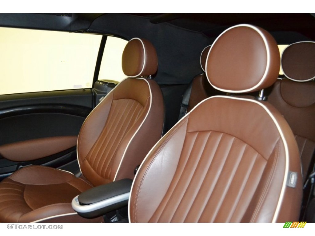 Lounge Hot Chocolate Leather Interior 2009 Mini Cooper Convertible Photo #65953742