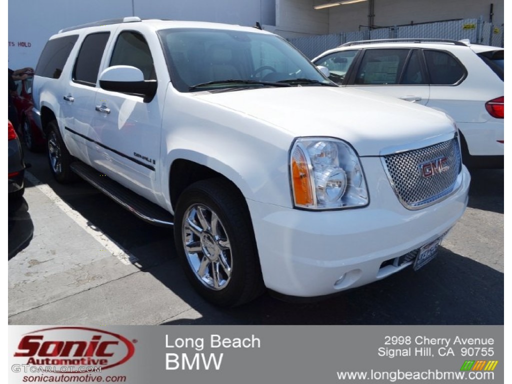 2009 Yukon XL Denali AWD - Summit White / Ebony photo #1