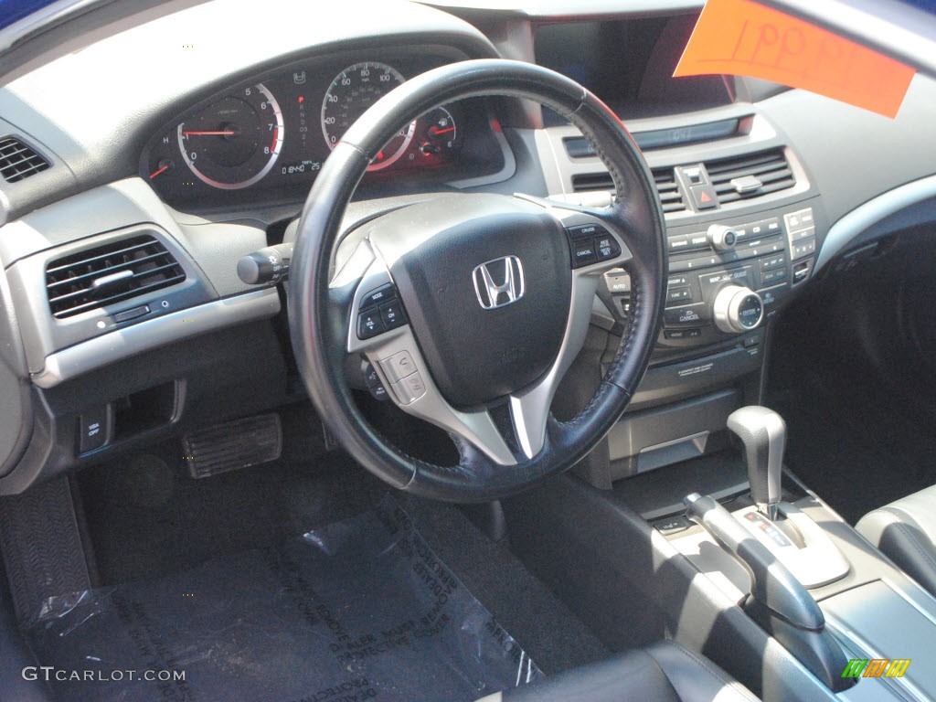 2009 Accord EX-L Coupe - Belize Blue Pearl / Black photo #16
