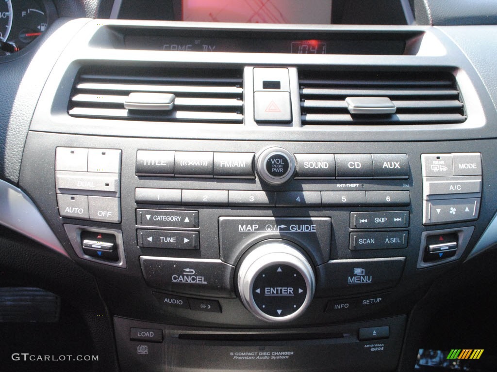 2009 Accord EX-L Coupe - Belize Blue Pearl / Black photo #24