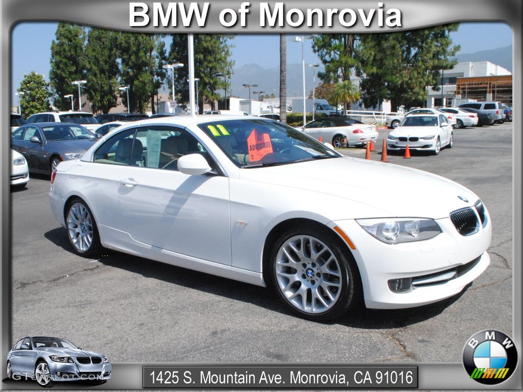 2011 3 Series 335i Convertible - Alpine White / Cream Beige photo #1