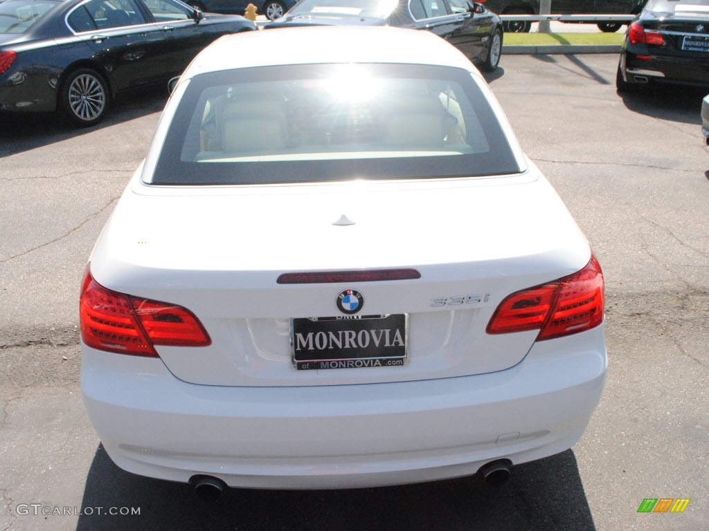 2011 3 Series 335i Convertible - Alpine White / Cream Beige photo #7