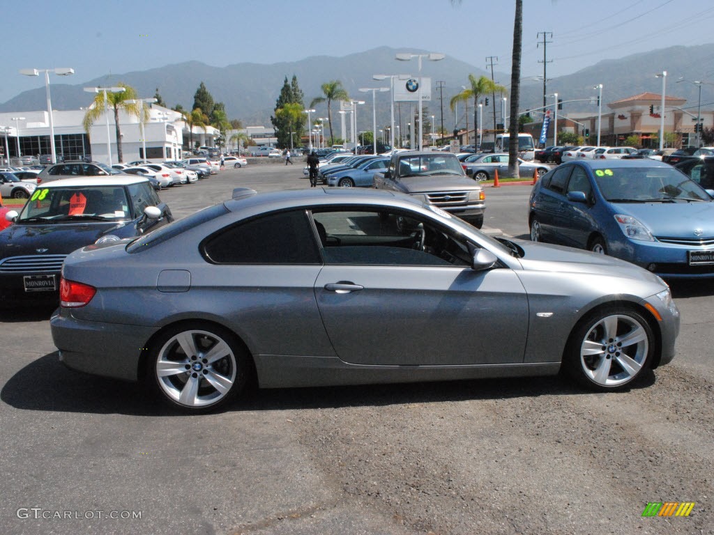 2009 3 Series 335i Coupe - Space Grey Metallic / Black photo #3