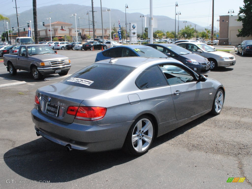 2009 3 Series 335i Coupe - Space Grey Metallic / Black photo #8