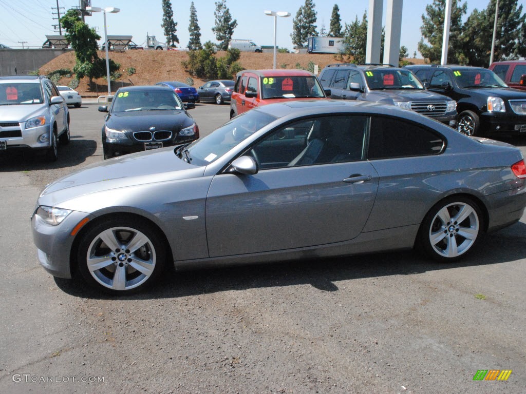 2009 3 Series 335i Coupe - Space Grey Metallic / Black photo #24