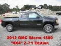 2012 Onyx Black GMC Sierra 1500 SLE Extended Cab 4x4  photo #1