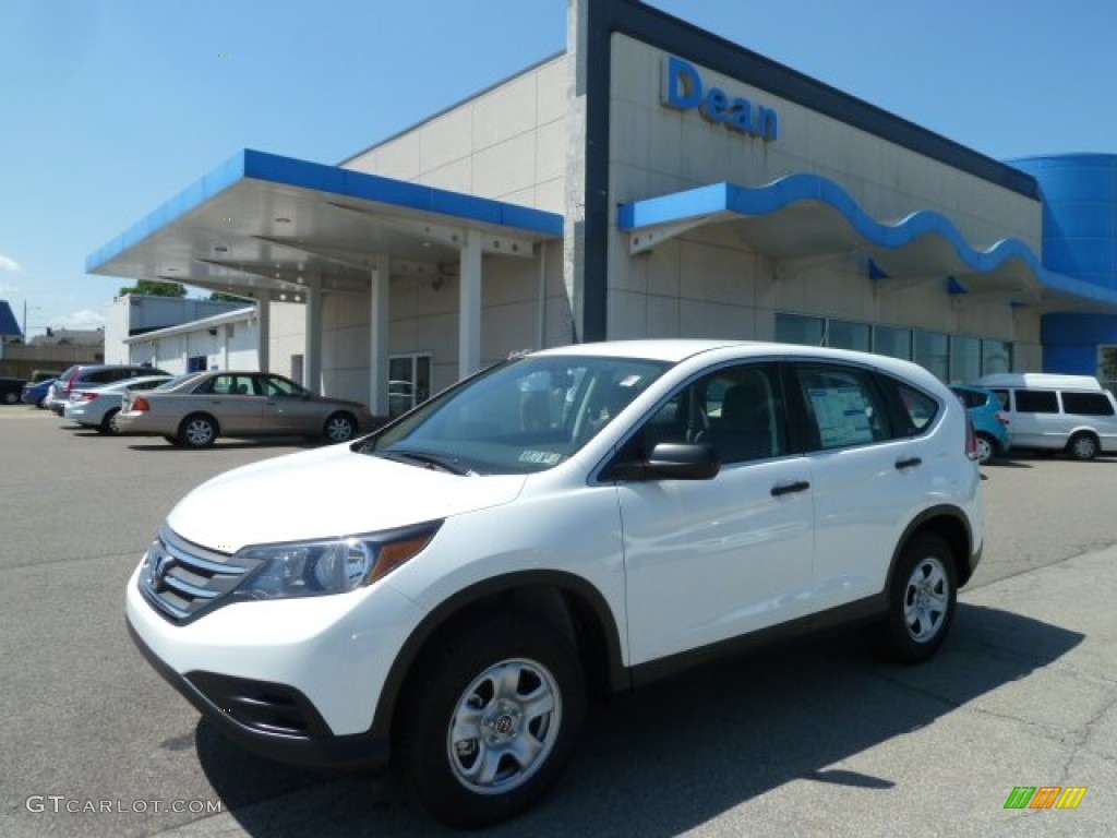 2012 CR-V LX 4WD - Taffeta White / Gray photo #1