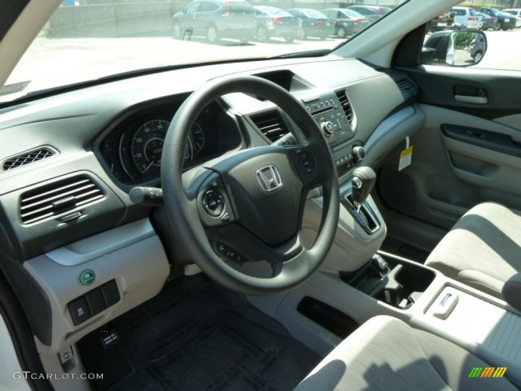 2012 CR-V LX 4WD - Taffeta White / Gray photo #15
