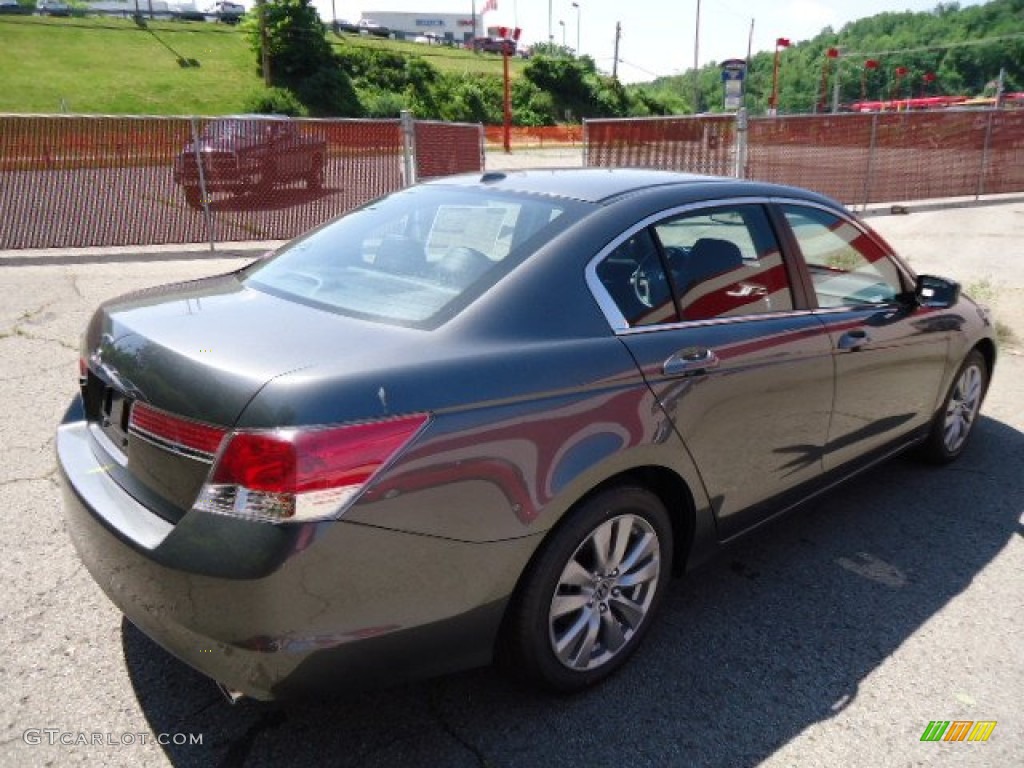 2012 Accord EX-L Sedan - Polished Metal Metallic / Black photo #5