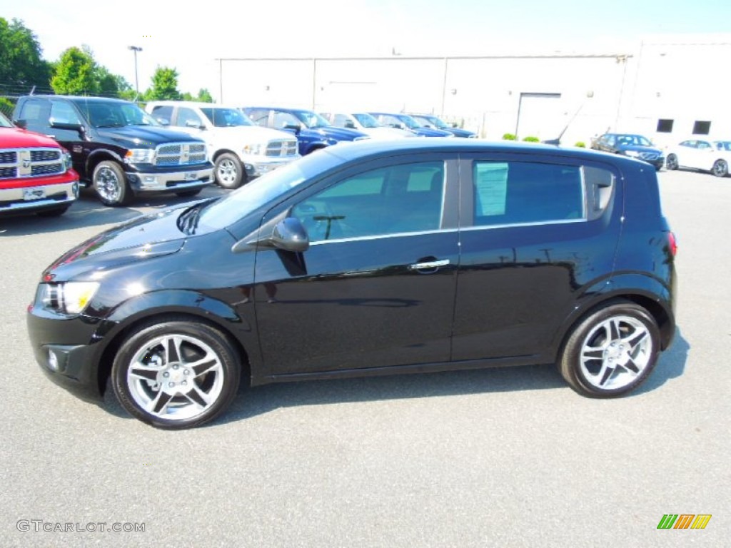 Black 2012 Chevrolet Sonic LTZ Hatch Exterior Photo #65957198