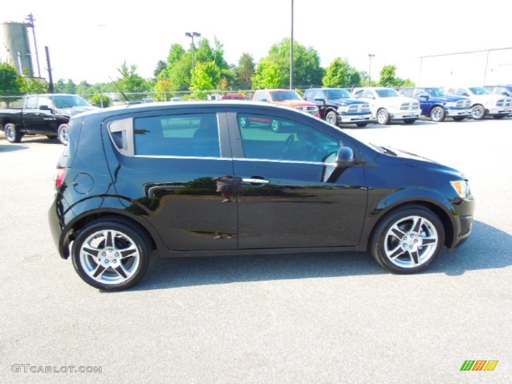Black 2012 Chevrolet Sonic LTZ Hatch Exterior Photo #65957231