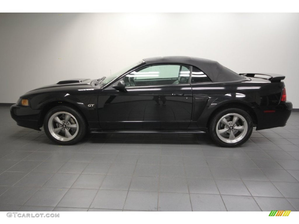 2002 Mustang GT Convertible - Black / Dark Charcoal photo #18