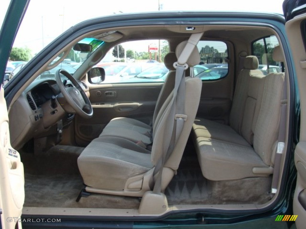 2003 Tundra SR5 Access Cab 4x4 - Imperial Jade Green Mica / Oak photo #13