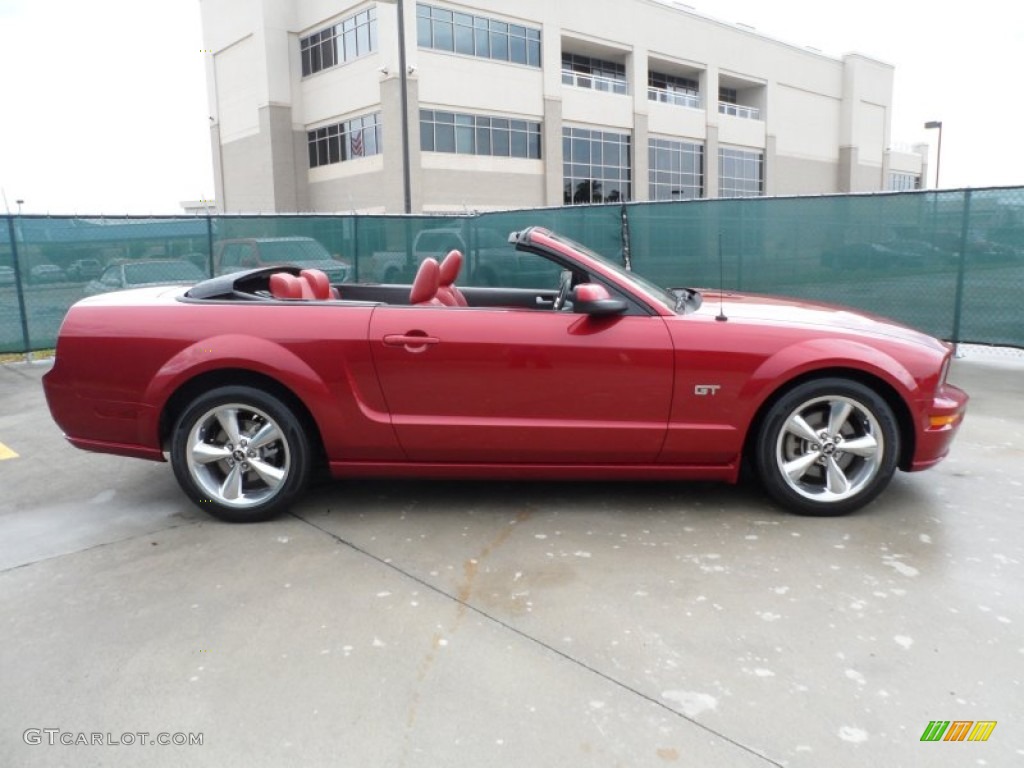 2006 Mustang GT Premium Convertible - Redfire Metallic / Red/Dark Charcoal photo #2