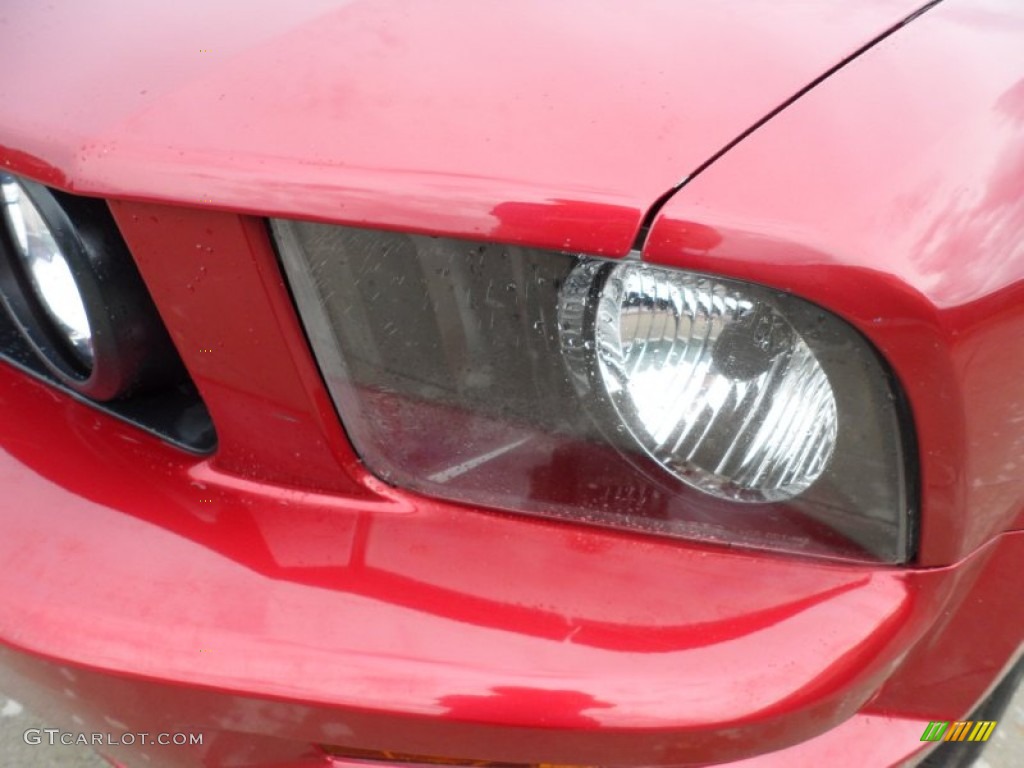 2006 Mustang GT Premium Convertible - Redfire Metallic / Red/Dark Charcoal photo #10